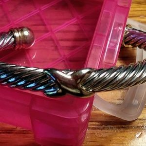 Brighton Gold x on Silver twist Bracelet